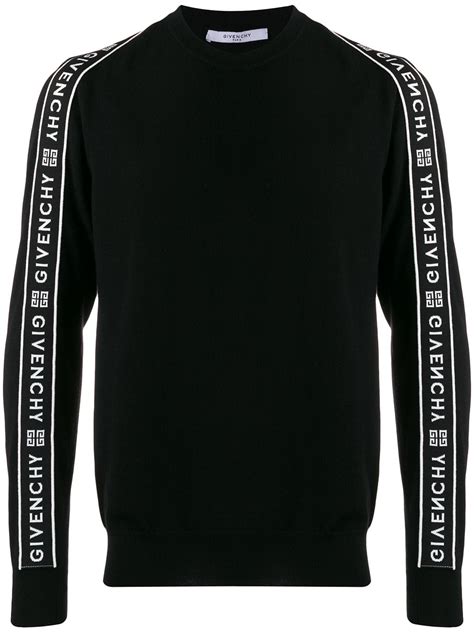 givenchy side panelled logo sweater|givenchy jumper men's.